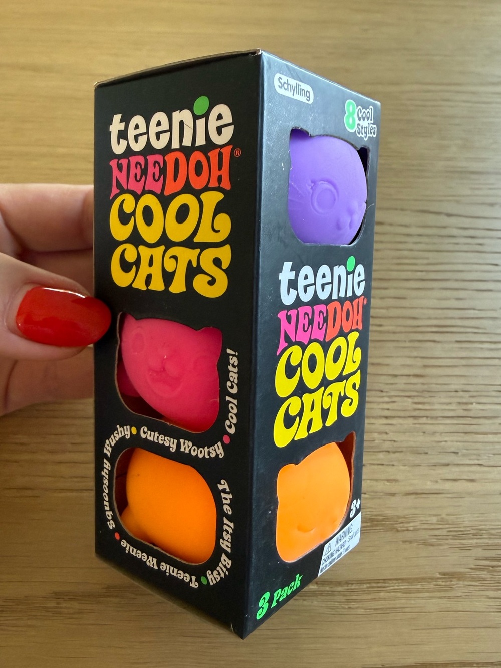 🐱Teenie Cool Cats 3-Pack 🩷🧡💜 NWT